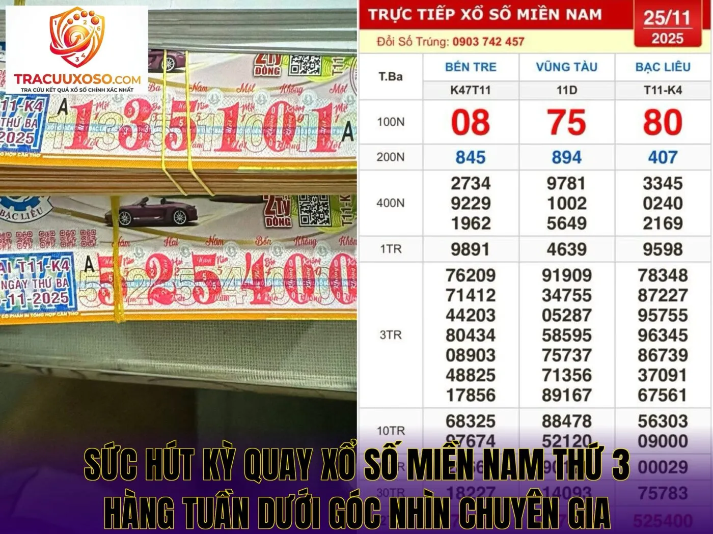 sức hút kỳ quay xổ số miền nam thứ 3 hàng tuần dưới góc nhìn chuyên gia