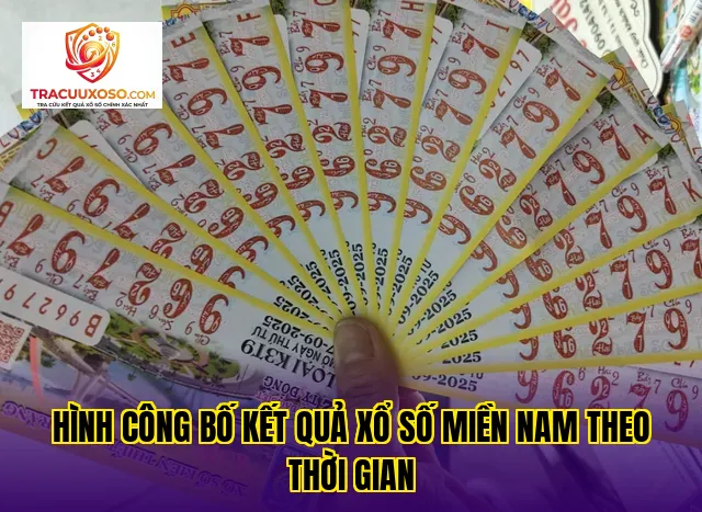 Hình công bố kết quả xổ số miền Nam theo thời gian