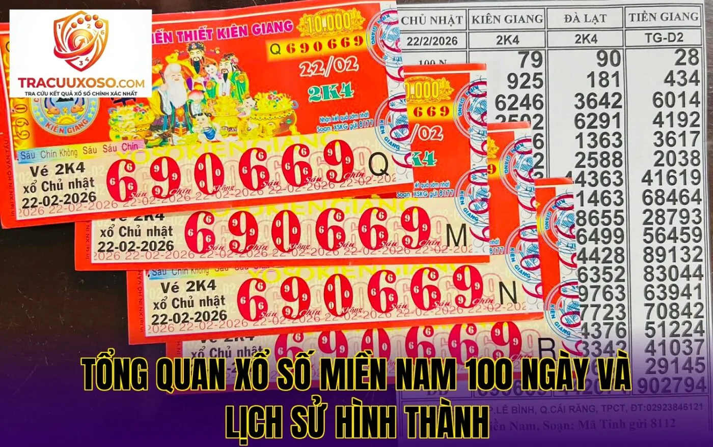 tổng quan xổ số miền nam 100 ngày và lịch sử hình thành
