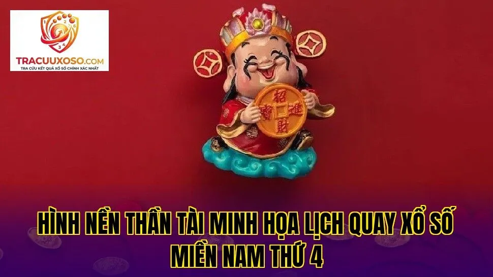 Hình nền Thần Tài minh họa lịch quay xổ số miền Nam thứ 4