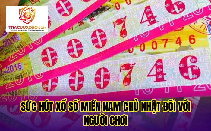 sức hút xổ số miền nam chủ nhật đối với người chơi