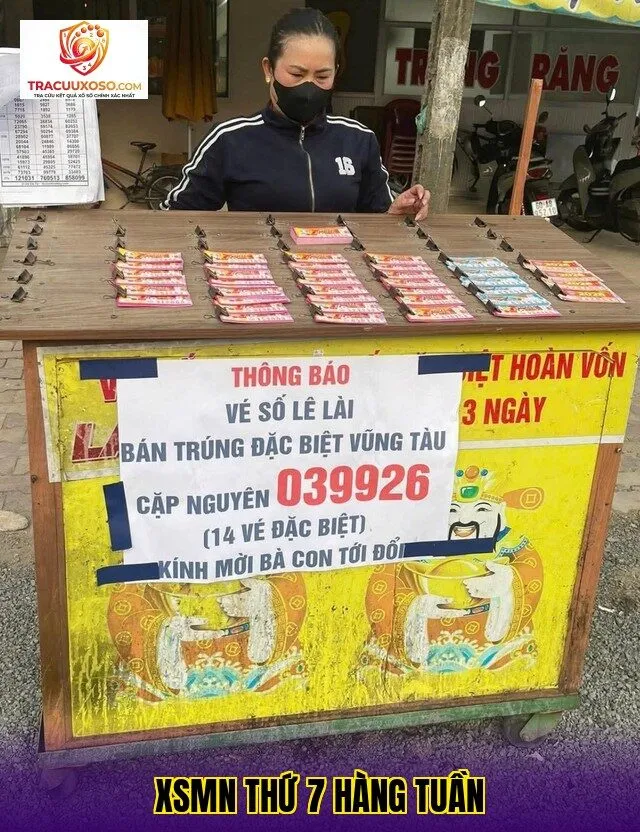 XSMN thứ 7 hàng tuần