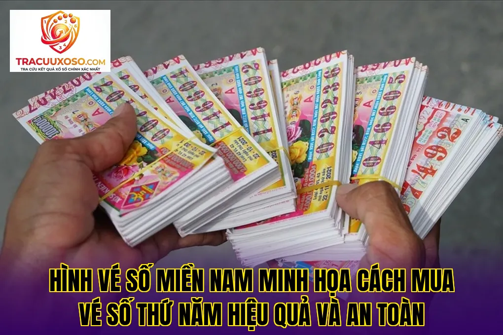 Hình vé số miền Nam minh họa cách mua vé số thứ Năm hiệu quả và an toàn