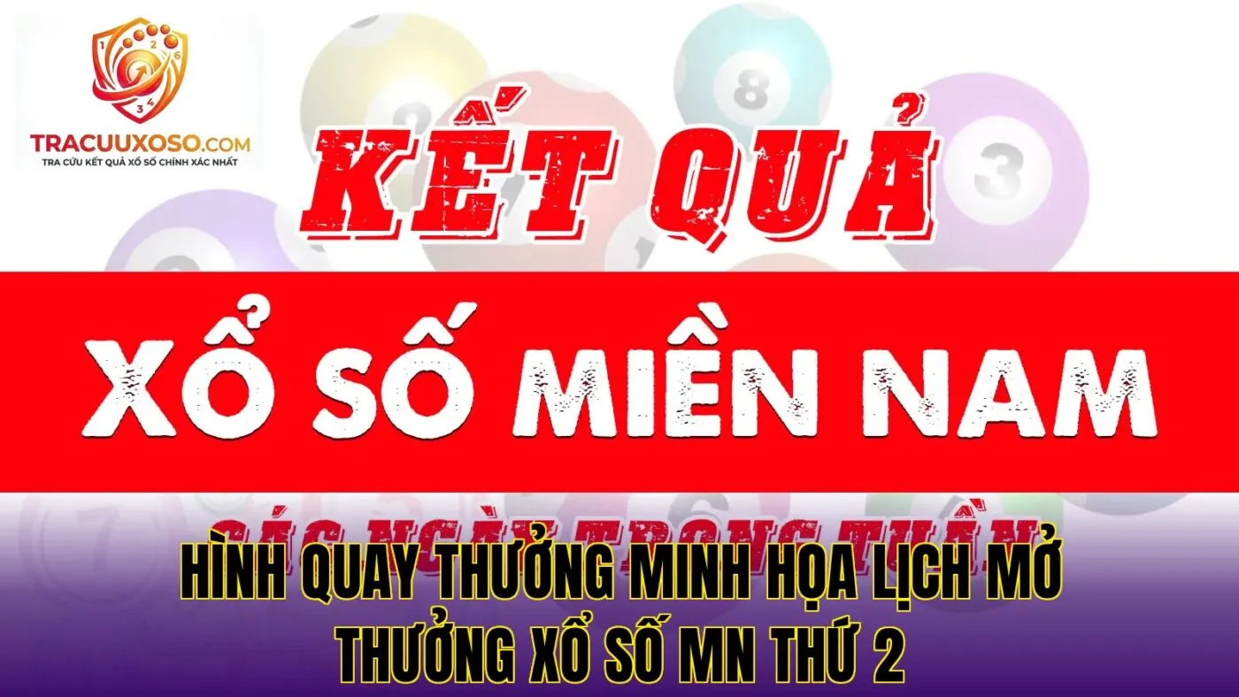 Hình quay thưởng minh họa lịch mở thưởng xổ số mn thứ 2