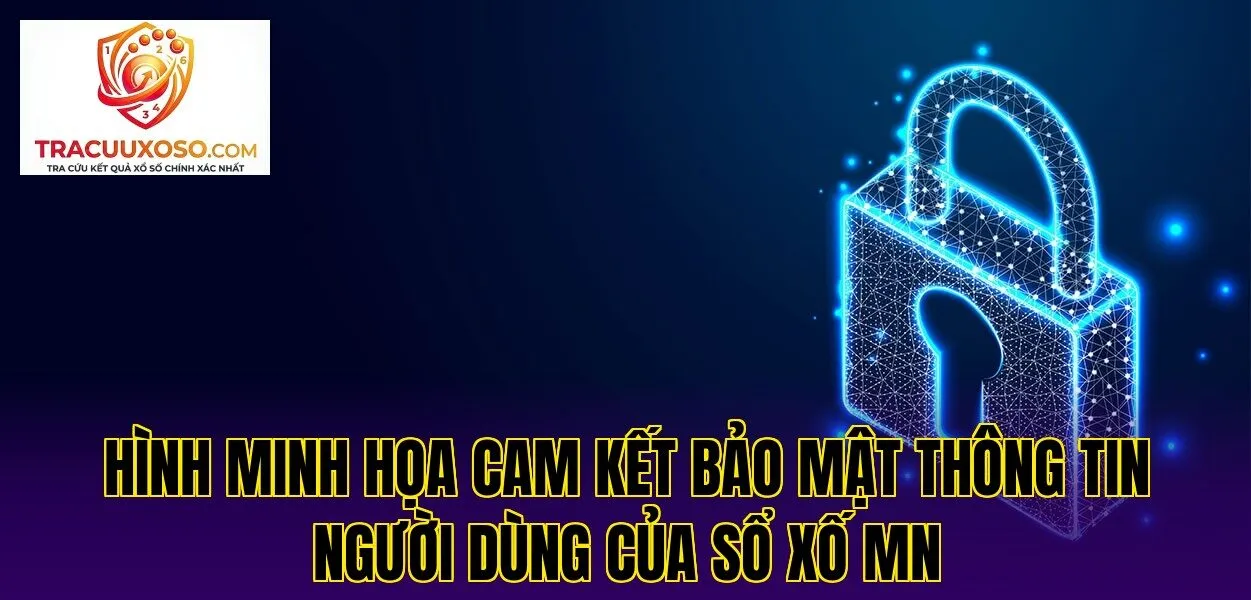 Hình minh họa cam kết bảo mật thông tin người dùng của sổ xố mn