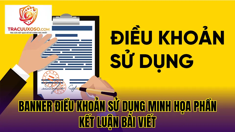 Banner điều khoản sử dụng minh họa phần kết luận bài viết