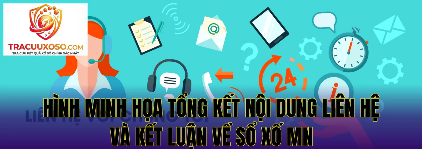 Hình minh họa tổng kết nội dung liên hệ và kết luận về sổ xố MN